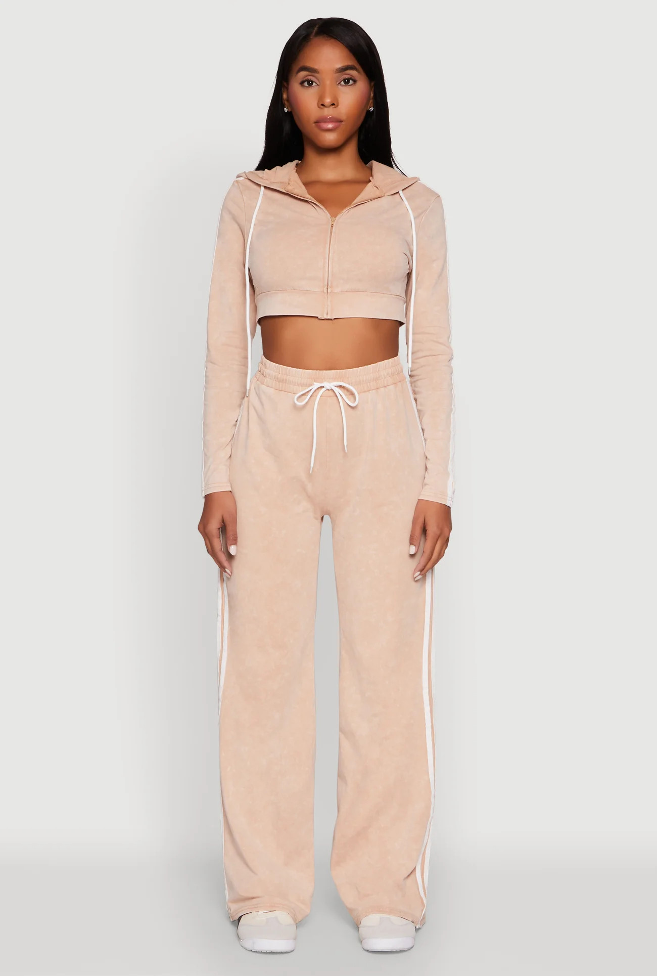 Daisy Mineral Wash Varsity Stripe Pants | Rainbow Shops