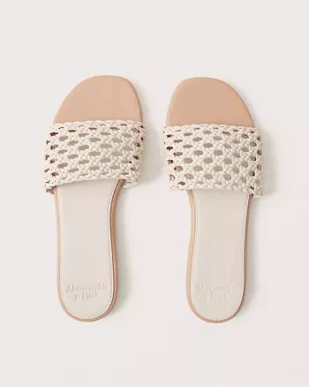 Woven Slide Sandals | Abercrombie & Fitch (US)