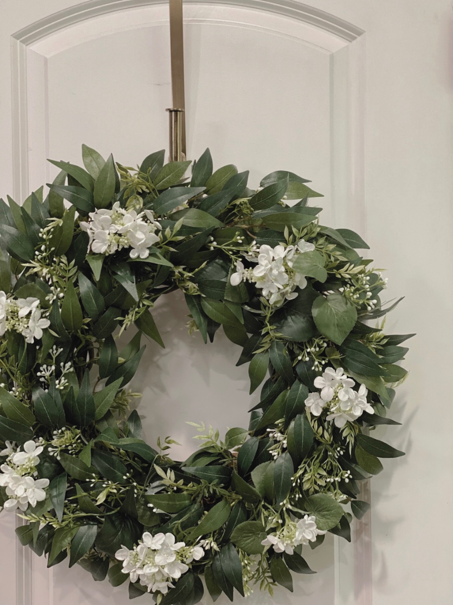 Summer Wreath, geranium and greenery 

#LTKSeasonal #LTKhome