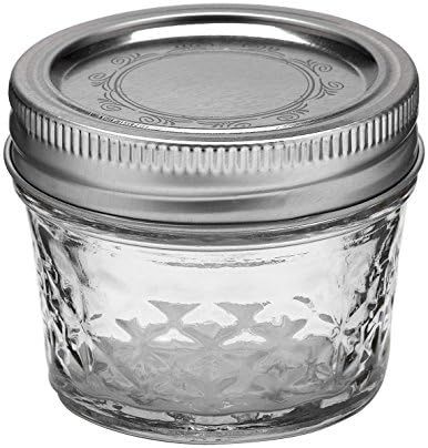 Ball 4-Ounce Quilted Crystal Jelly Jars with Lids and Bands, (6 Jars) | Amazon (US)