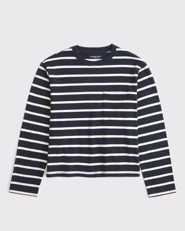 Long-Sleeve Jersey Easy Tee | Abercrombie & Fitch (US)
