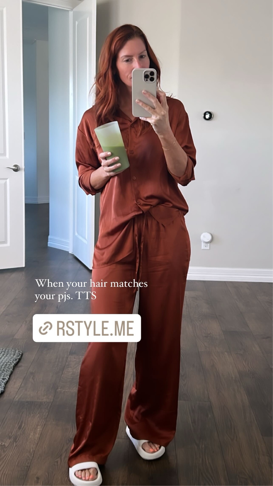 Fall satin pajama set from target. 

Women’s pajamas
Lounge set
Fall outfits

#LTKover40 #LTKtravel #LTKmidsize