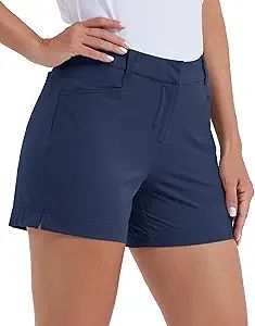Willit Women's 4.5" Golf Shorts Quick Dry Outdoor Causal Shorts with Pockets Water Resistant | Amazon (US)