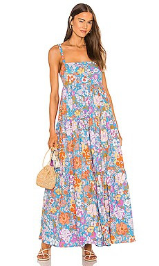 Free People Park Slope Maxi Dress in Bluebell Combo from Revolve.com | Revolve Clothing (Global)