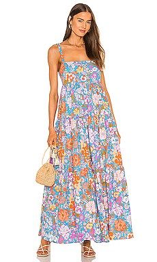 Free People Park Slope Maxi Dress in Bluebell Combo from Revolve.com | Revolve Clothing (Global)
