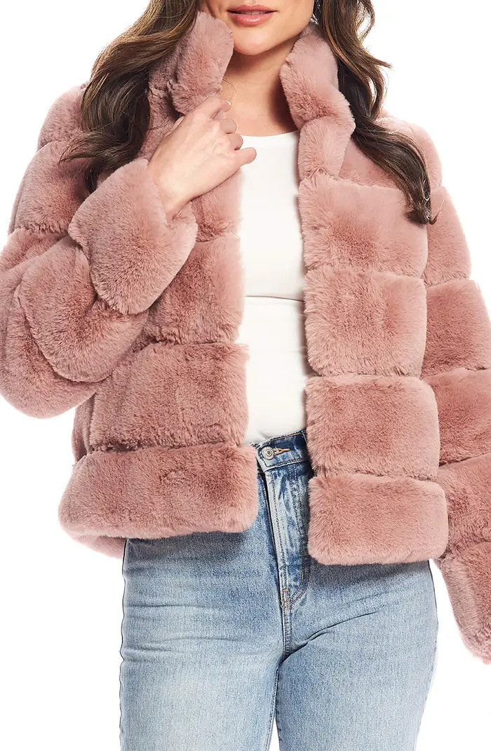 Posh Quilted Faux Fur Jacket | Nordstrom