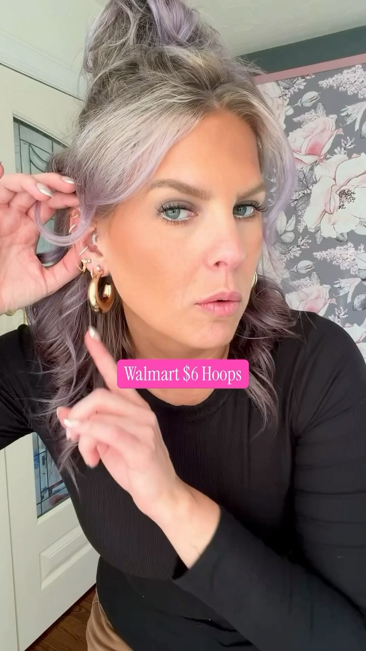 These gold earrings from Walmart are probably one of my favorite finds! They are so lightweight but look expensive. I am obsessed!  

 #LTKSeasonal #LTKSaleAlert #LTKWedding