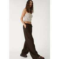Linen blend drawstring trousers - Women's Latest trends | Stradivarius United Kingdom | Stradivarius (UK)