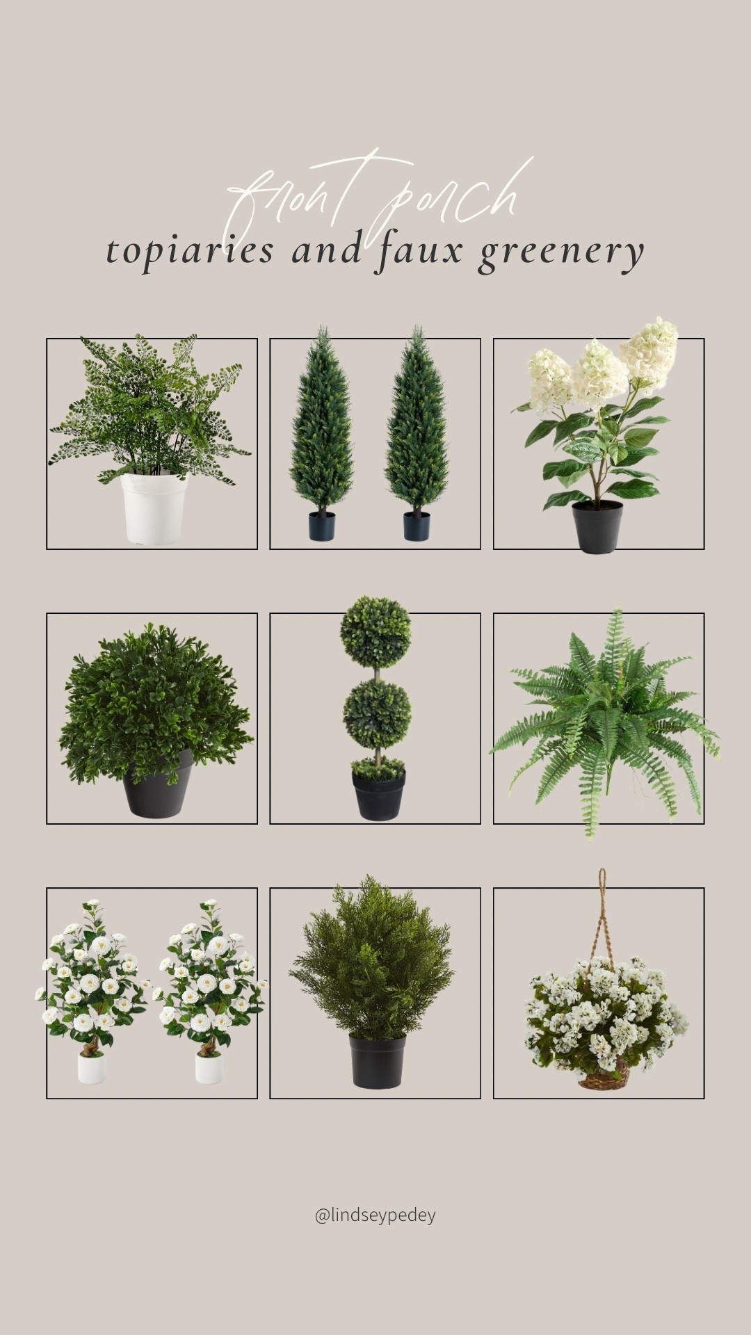 Topiary and faux outdoor plants!

Front porch, outdoor plants and topiaries, patio, outdoor decor, spring front porch 

#LTKSeasonal #LTKHome