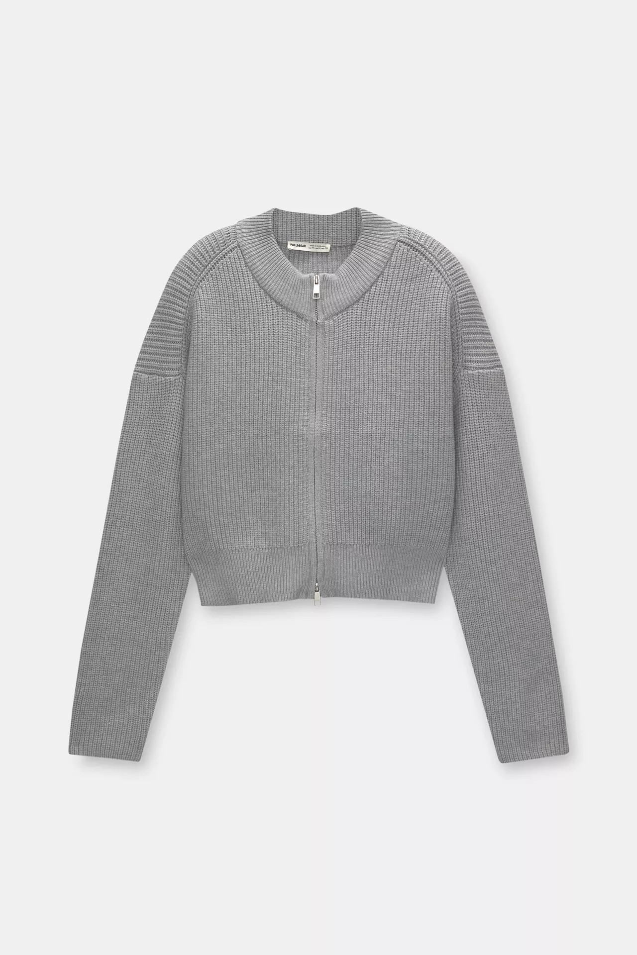 Cardigan cropped à fermeture Éclair | PULL and BEAR FR