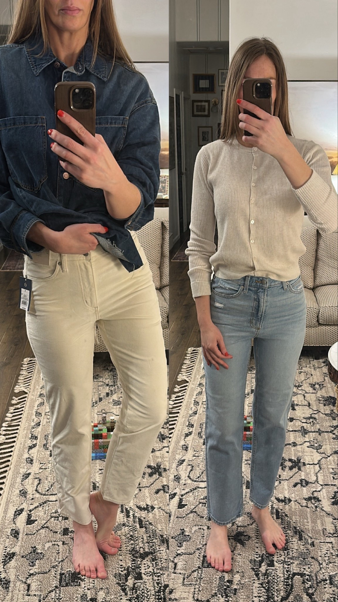 The perfect ecru color bottoms and jeans I love so much I got in every color. Both on sale. 

#LTKootd #LTKmomlife #LTKSaleAlert