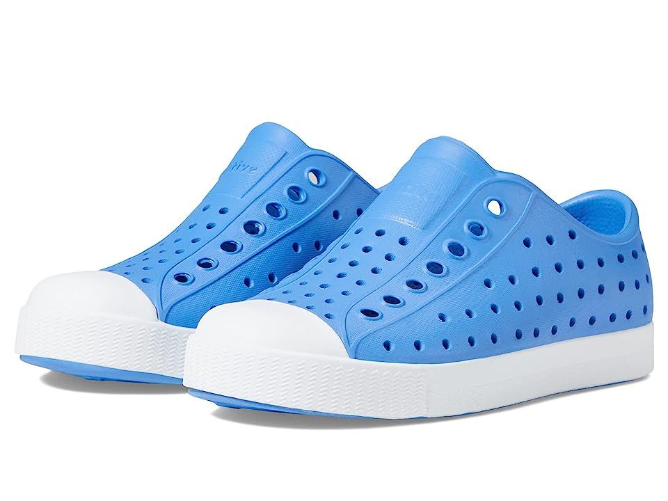 Native Shoes Kids Jefferson Slip-on Sneakers (Little Kid/Big Kid) (Resting Blue/Shell White) Kid's S | Zappos