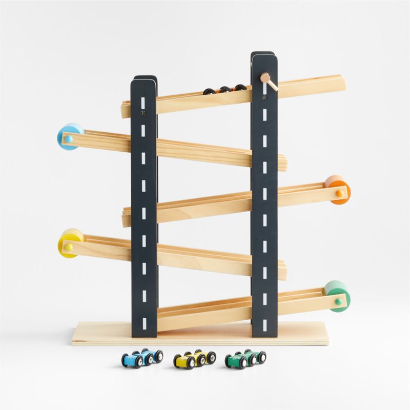 Wonder and Wise Wooden Kids Car Track + Reviews | Crate & Kids | Crate & Barrel