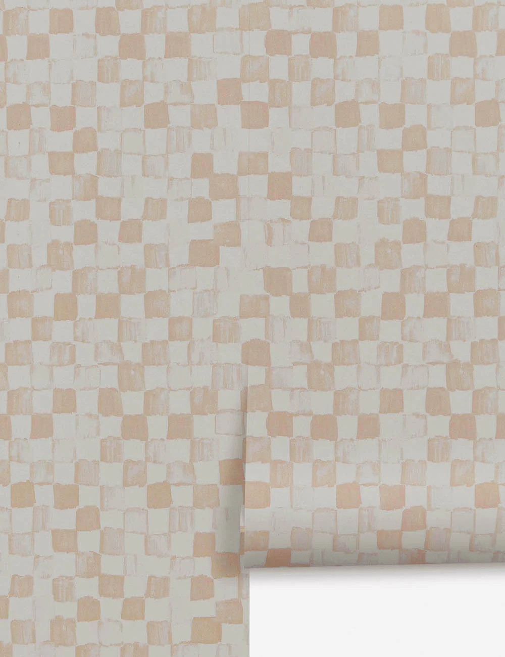 Checkerboard Wallpaper by Sarah Sherman Samuel, Taupe + Ivory | Lulu and Georgia 