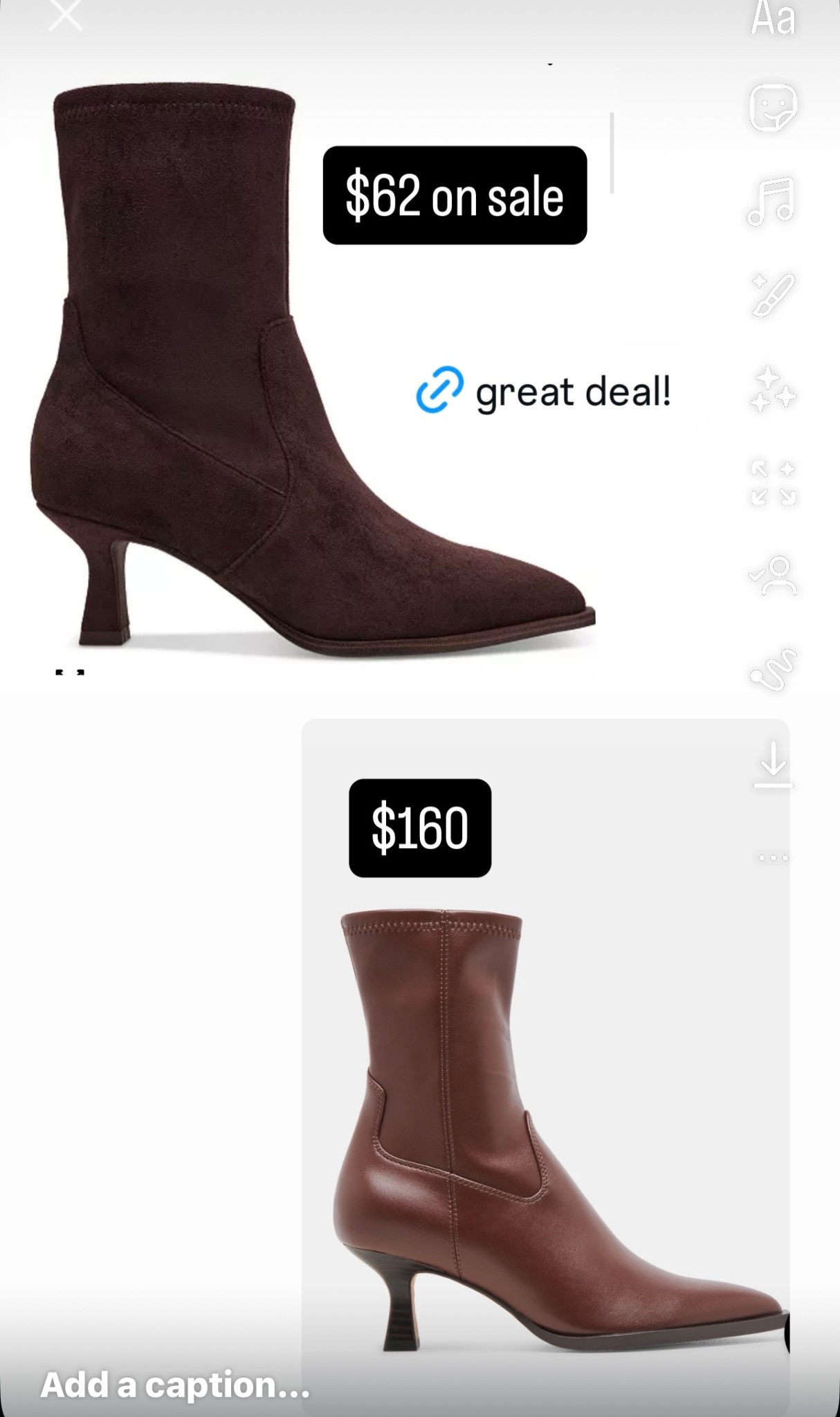 These boots are so good! Last year I bought them in both brown and black and I’m planning to wear them this year too! The sale version is so similar, aka brand but suede. 

#LTKFindsUnder100 #LTKShoeCrush #LTKSaleAlert