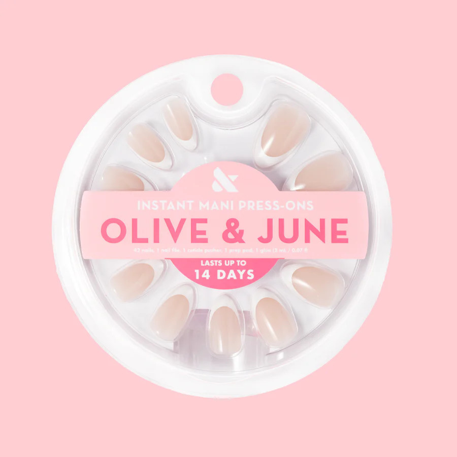 Iconic French - Press-On | Medium | Almond | Olive & June