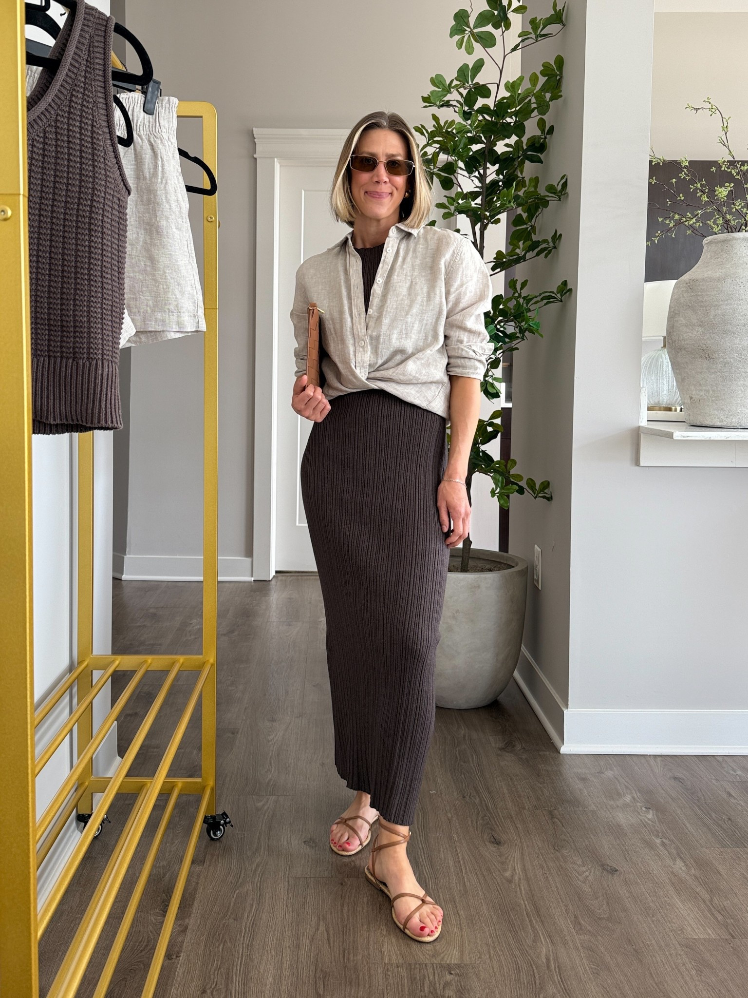 Wearing medium linen shirt (sized up one), small maxi dress 

@onequince #quincepartner

#LTKFindsUnder100 #LTKFindsUnder50 #LTKStyleTip