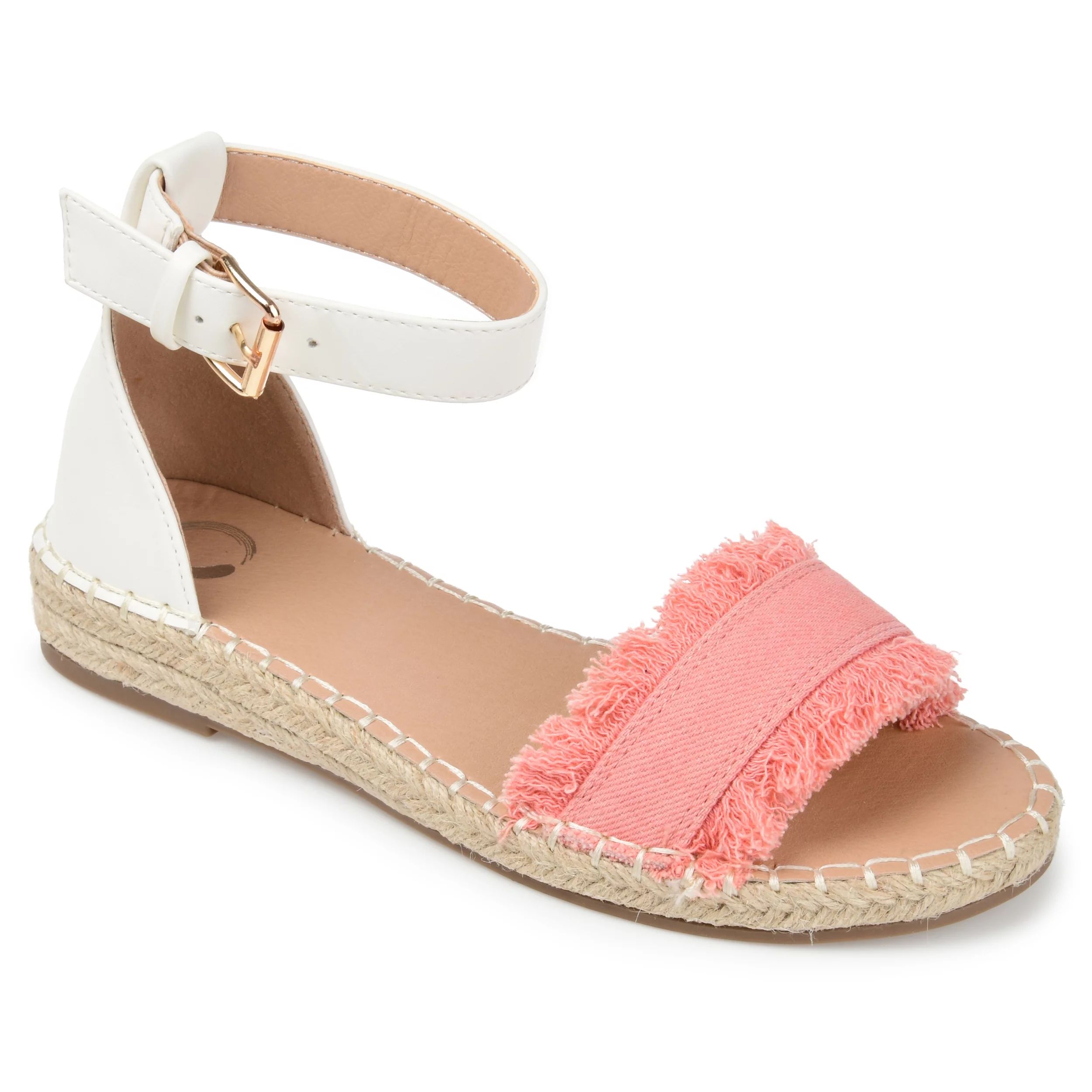 Journee Collection Womens Tristeen Tru Comfort Foam Espadrille Sliver Wedge Sandals - Walmart.com | Walmart (US)