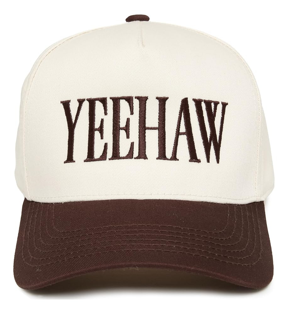 Funky Junque Trucker Hat Women Men 2-Tone Baseball Cap – Vintage Western Style Embroidered Snap... | Amazon (US)