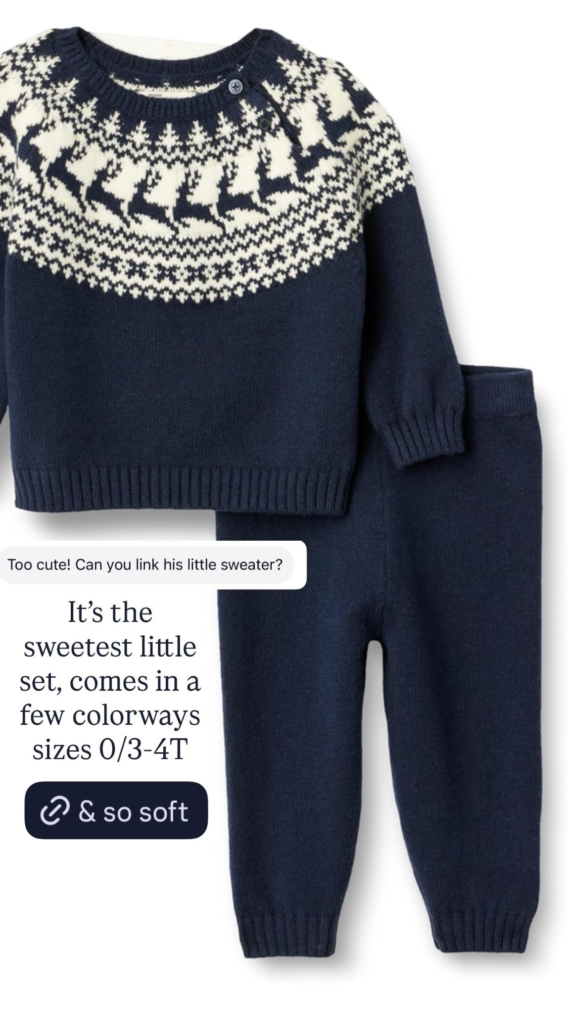 @sofiagrainge @amazonfashion  It’s the sweetest little set, comes in a few colorways sizes 0/3-4T. Conrad’s winter outfit from today! 

#LTKKids #LTKSeasonal #LTKBaby