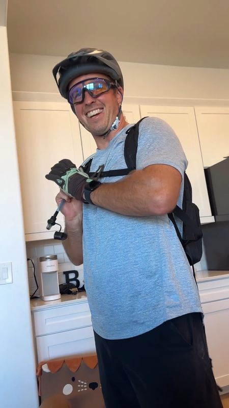 Peter is ready to go! Taking Aiden for several bike rides a day. I linked all of his safety accessories! 

bike l bike gear l adults l outdoor 
