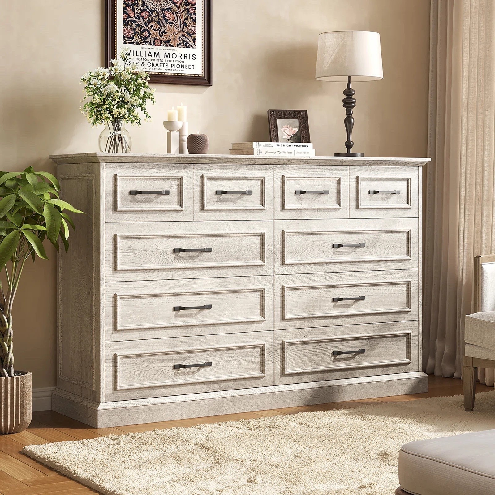 This farmhouse 10-drawer dresser features spacious storage, rustic wood-inspired finishes, and a timeless design that works beautifully in bedrooms and living spaces. ON SALE and under $300.

Keywords:

* farmhouse dresser
* 10 drawer dresser
* rustic dresser
* bedroom storage furniture
* wood dresser
* wide dresser
* farmhouse bedroom decor
* storage organizer
* rustic craftsmanship
* warm wood tones
* timeless furniture
* classic farmhouse design
* structured storage
* artisan inspired furniture
* vintage inspired decor
* functional craftsmanship
* modern farmhouse aesthetic
* cozy bedroom decor
* rustic luxury style
* warm neutral interiors
* cottage inspired home
* timeless interiors
* curated home aesthetic
* comfortable living style

#LTKSaleAlert #LTKSeasonal #LTKHome