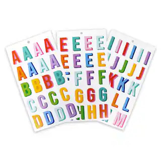 Multicolor Vinyl Alphabet Sticker Sheets by Recollections™ | Michaels Stores