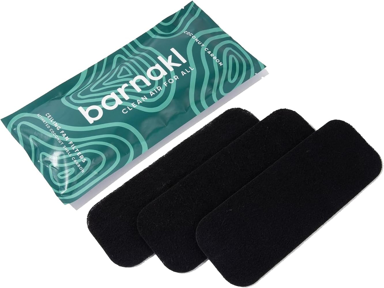 Ceiling Fan Filters | Activated Coconut Shell Carbon Filter | Easy-Stick Universal Ceiling Fan Ai... | Amazon (US)