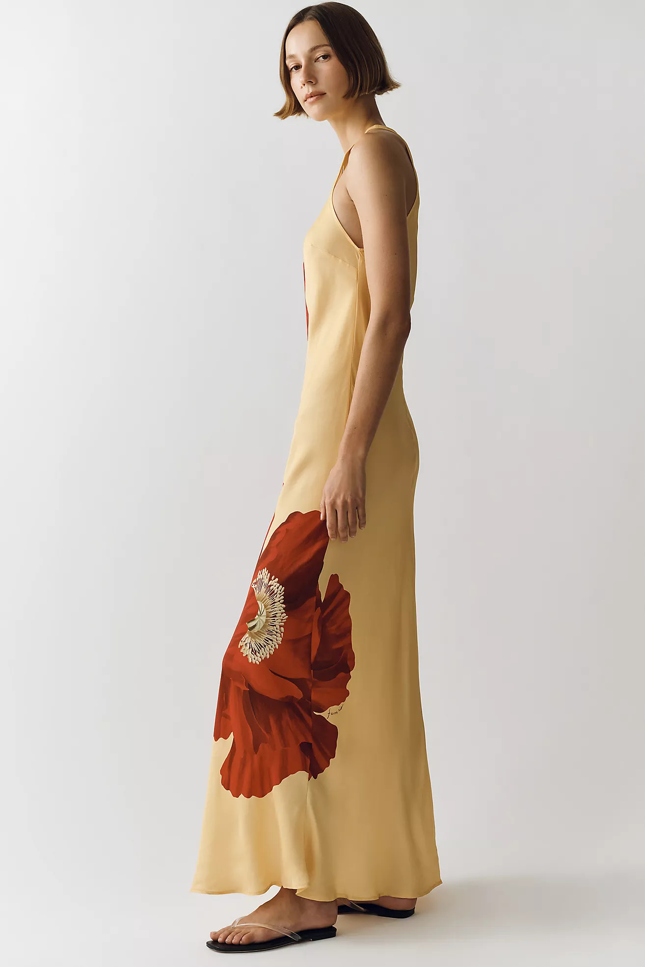 Farm Rio Poppy Print Midi Dress | Anthropologie (US)