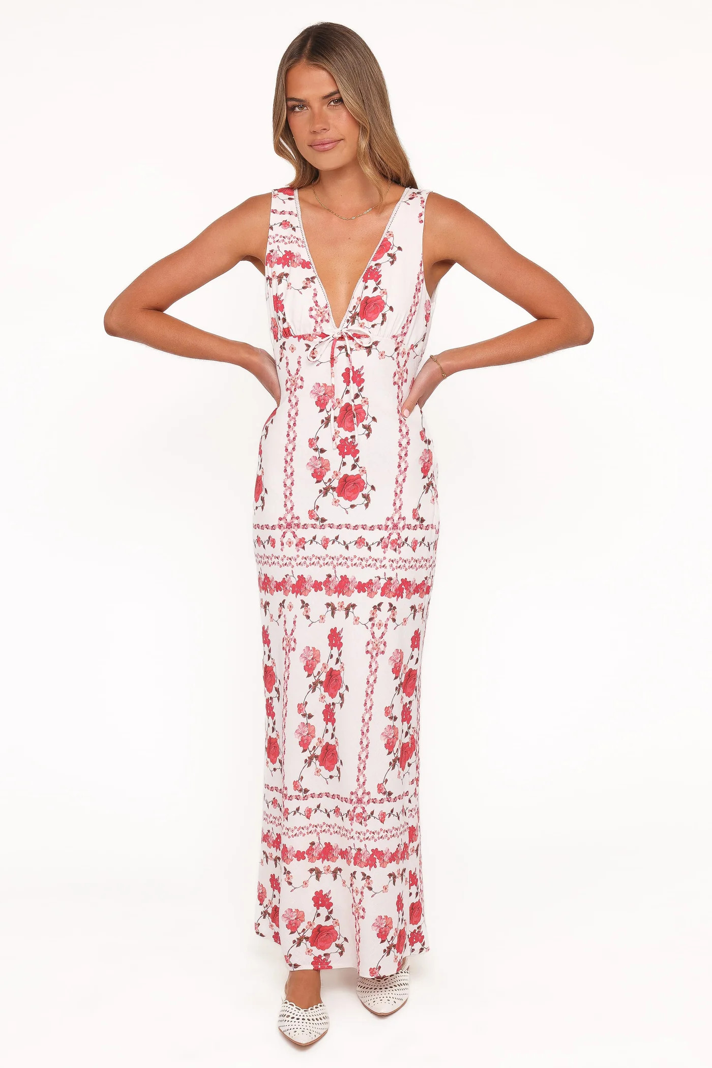 Amore Bias Cut Maxi Dress - Red Rose | Petal & Pup (US)