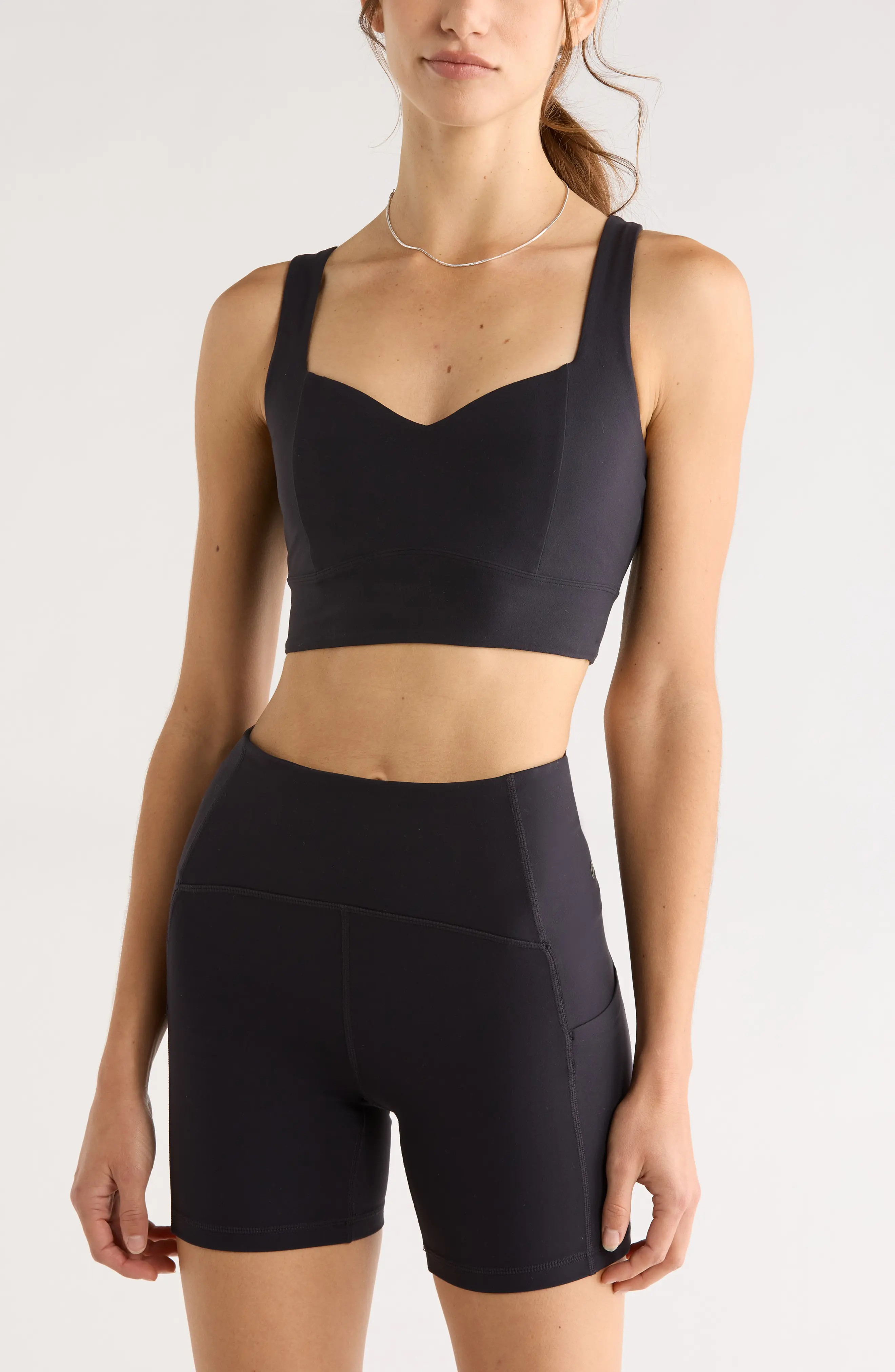 Zella Studio Luxe Sports Bra in Burgundy Fudge at Nordstrom, Size Small | Nordstrom