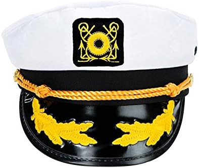 Ifavor123 Sailor Captain Navy Yacht Adjustable Snapback Sailing Cap Halloween Novelty Dress-Up Hat,  | Amazon (US)