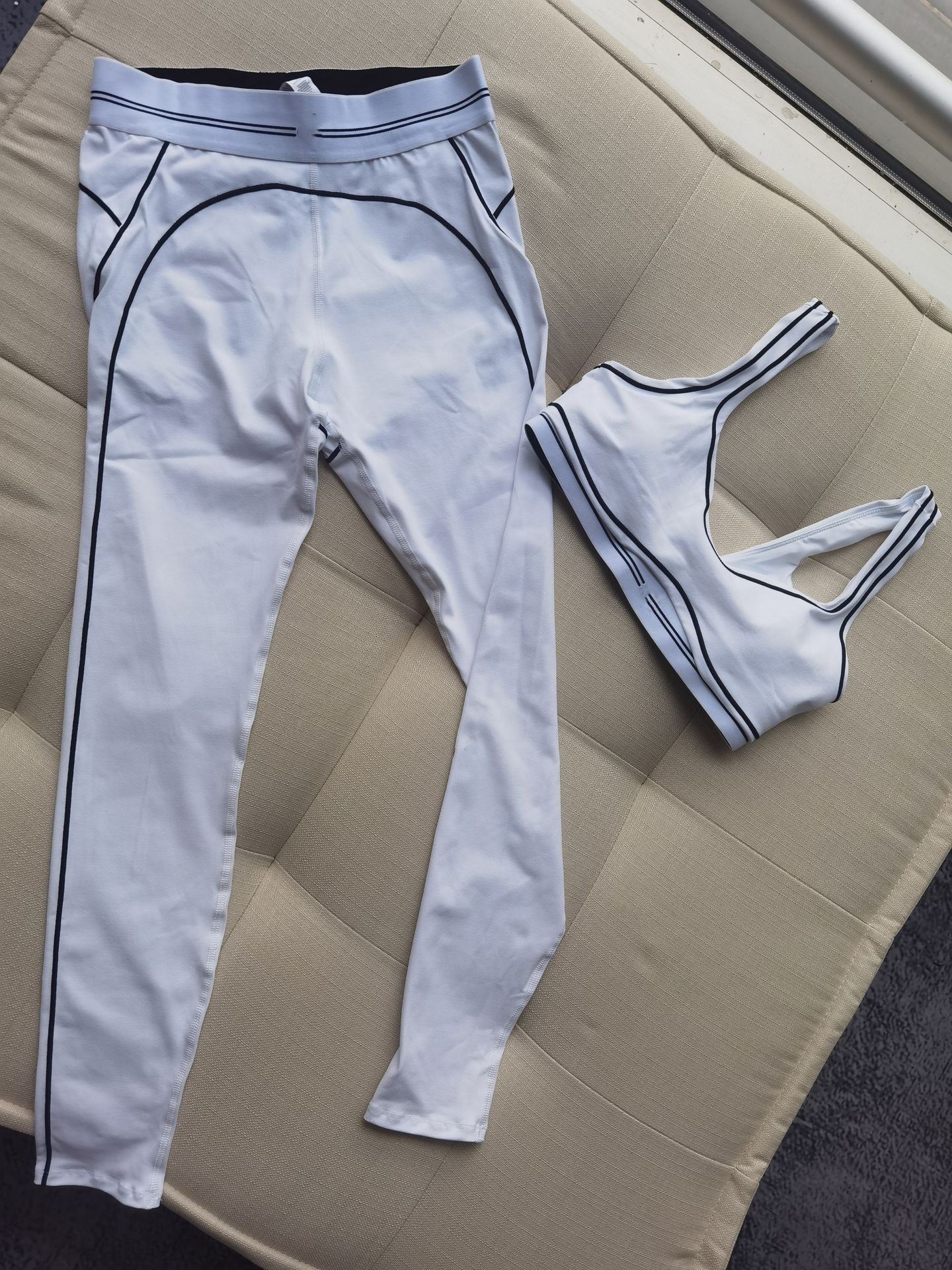 Women Yoga Bra High Waist Trousers Training Suit Elastic Striped Breathable Yoga Suit Fitness Set | DHGate