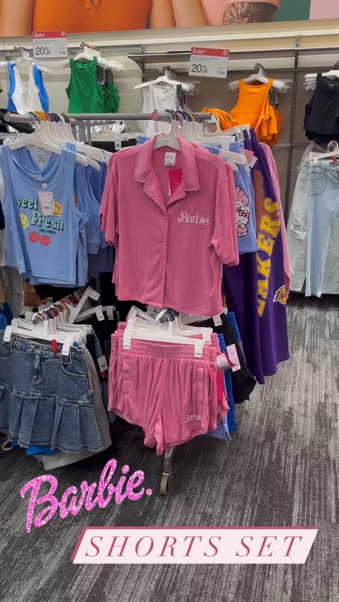 FINALLY…spotted this viral Barbie terry cloth shorts set that’s been all the buzz this week!  If you’ve had your eye on this set, today is the day to grab it while it’s 20% off!

* Terry Top & Shorts - $13.59 each


#target #targetstyle #barbie #pink #pinkpinkpink #barbiedoll #barbiestyle #barbiegirl #sale #loungewear #reels #reelsinstagram #viral #viralvideos #viralreels #outfitoftheday #ootd #explorepage #explore #fyp #foryoupage #foryou #fypシ #instagood #targetrun #targetfinds #summer #summervibes #cute 

#LTKunder50 #LTKsalealert #LTKFind