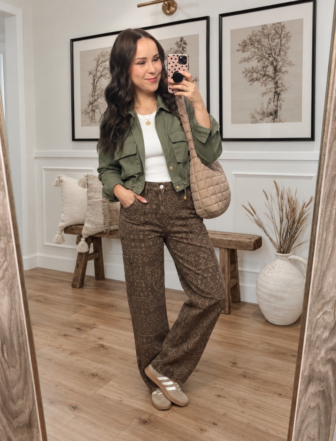 Fall outfits women back to school outfits cool mom outfit Amazon fashion brown bandana print paisley pattern cargo pocket pants bandana Pants Women Baggy Y2K Camouflage Cargo Pants High Waisted Wide Leg jeans denim Olive green utility jacket army green jackets with ribbed white tank top tan brown khaki beige adidas sambas sneakers shoes with tan puffer quilted carry all bag bum bag purse crossbody aviator sunglasses quilted puffer bum bag crossbody purse bumbag carryall || #amazon #outfit #walmart #spring #summer #freepeople #fall #affordable #cargo
.
.
.

Fitness Wear, Activewear, exercise outfit, workout leggings, sports bra, Lulu lemon, free people motion active athleisure Amazon fashion, teacher outfits, business casual, casual outfits, neutrals, street style, Midi skirt, Maxi Dress, Swimsuit, Bikini, Travel, skinny Jeans, Puffer Jackets, Concert Outfits, Cocktail Dresses, Sweater dress, Sweaters, cardigans Fleece Pullovers, hoodies, button-downs, Oversized Sweatshirts, Jeans, High Waisted Leggings, dresses, joggers, fall Fashion, winter fashion, leather jacket, Sherpa jackets, Deals, shacket, Plaid Shirt Jackets, apple watch bands, lounge set, Date Night Outfits, Vacation outfits, Mom jeans, shorts, sunglasses, Disney outfits, Romper, jumpsuit, Airport outfits, biker shorts, Weekender bag, plus size fashion, Stanley cup tumbler Target, Abercrombie and fitch, Amazon, Shein, Nordstrom, H&M, forever 21, forever21, Walmart, asos, Nordstrom rack, Nike, adidas, Vans, Quay, Tarte, Sephora, lululemon, free people, j crew jcrew factory, old navy

#LTKootd #LTKSeasonal #LTKSaleAlert