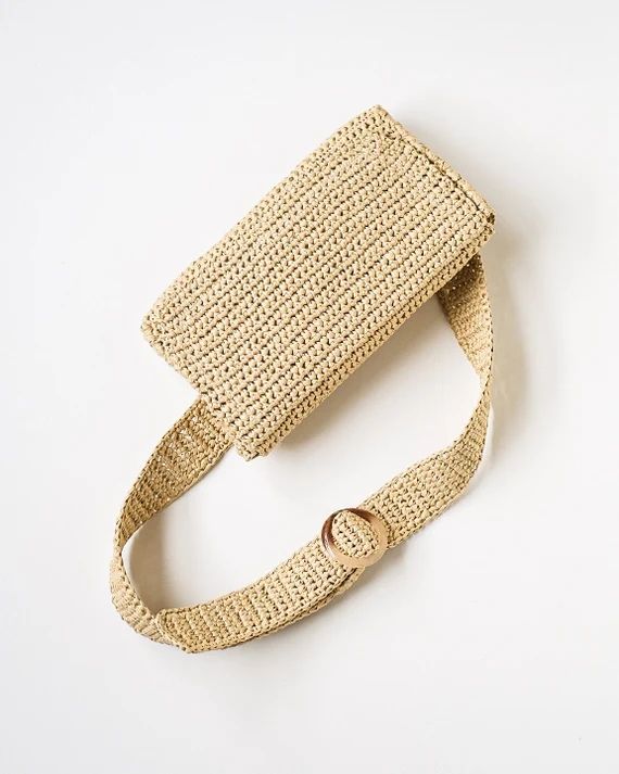 Crochet Straw Belt Bag Hip Bag Straw Belt Straw Belt Bag | Etsy | Etsy (US)