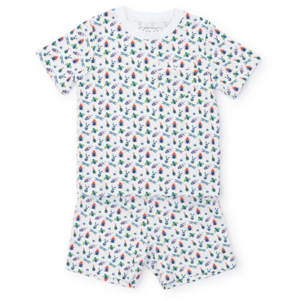 Charles Boys' Pima Cotton Short Set - Busy Bugs | Lila and Hayes