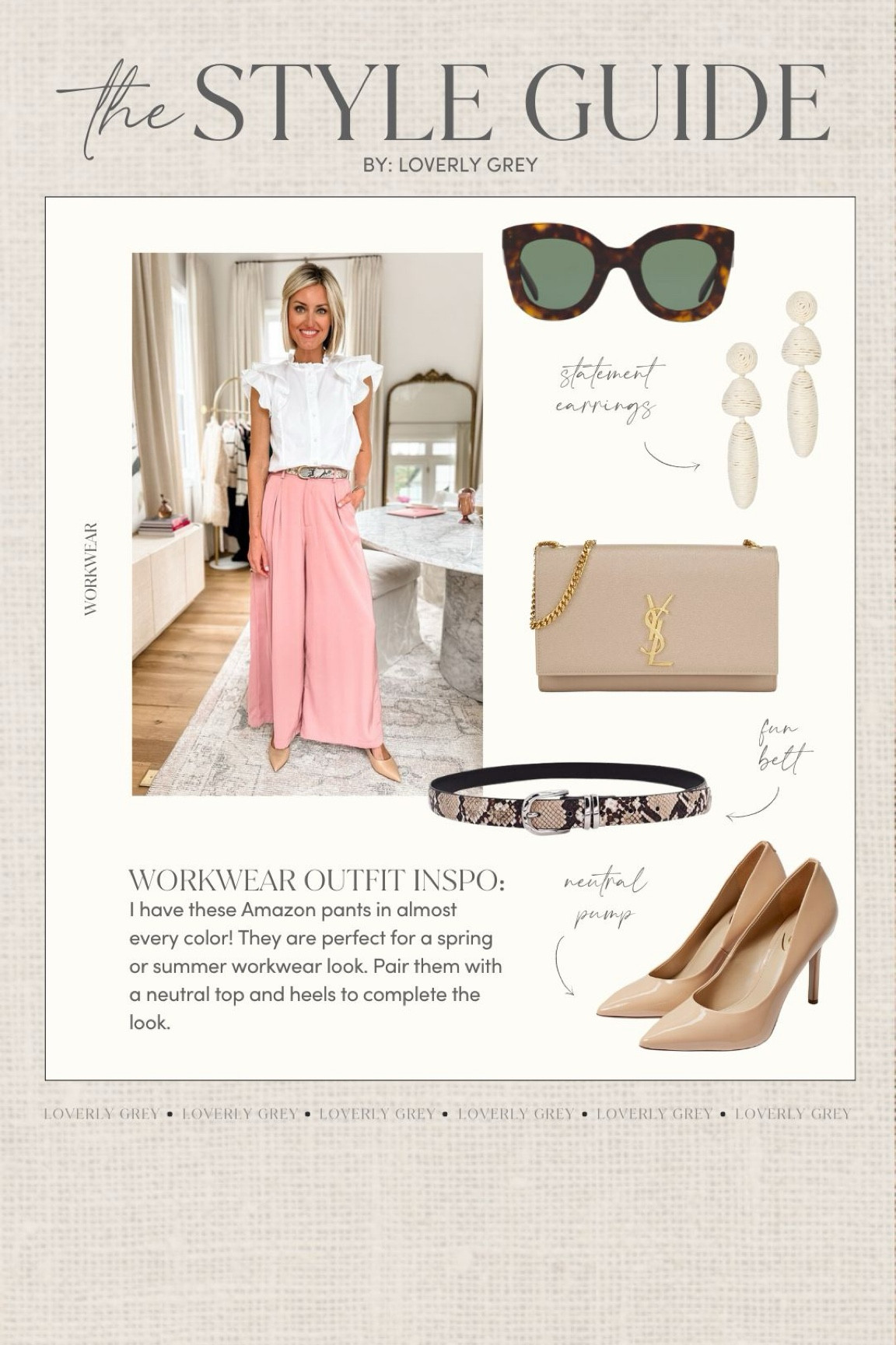 Spring or summer workwear look. I love these Amazon pants, I have them in almost every color! Pair them with a neutral top and heels for an easy summer look. Loverly Grey, workwear

#LTKSeasonal #LTKWorkwear #LTKStyleTip