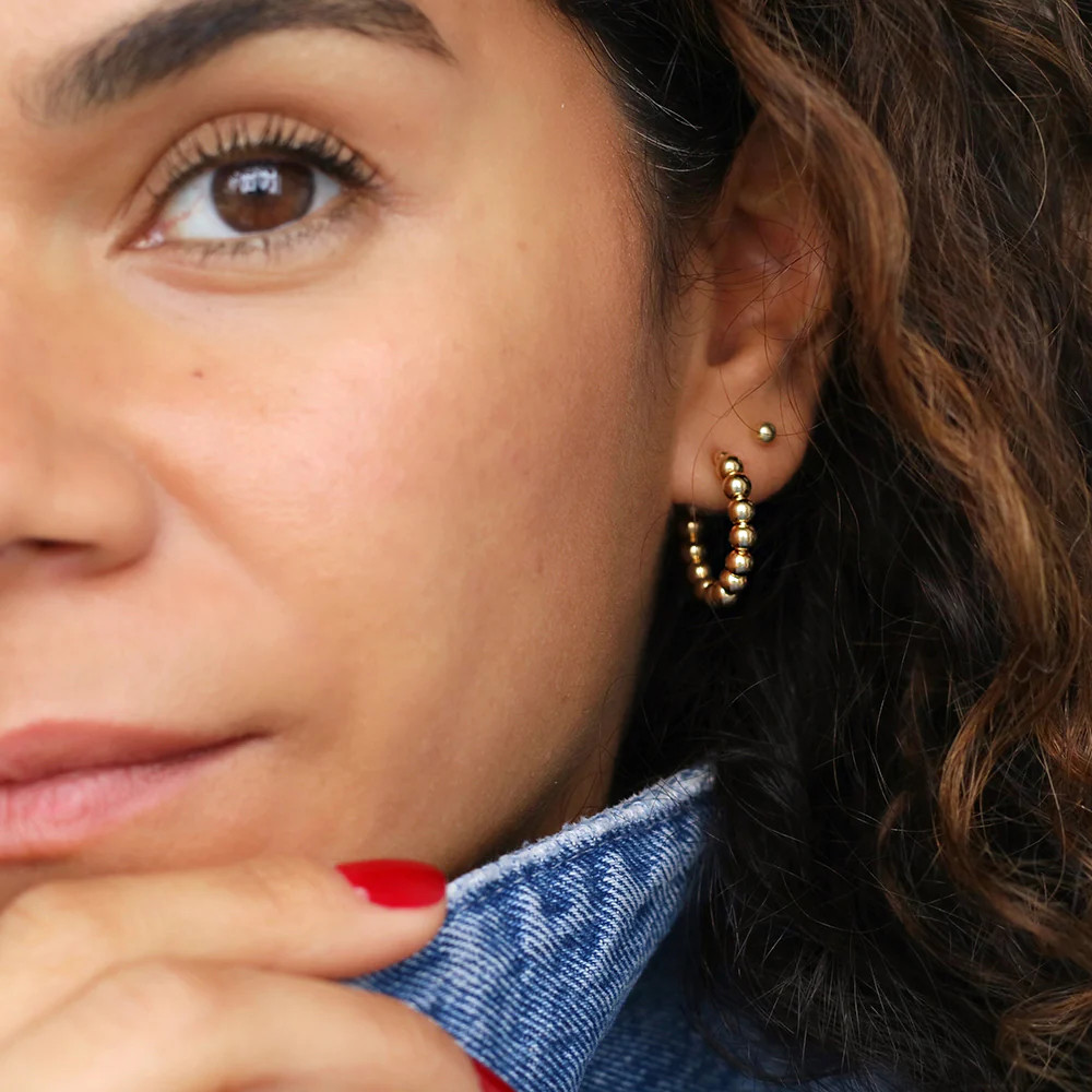 Glimmer of Hoop Earrings (smaller) | Taudrey