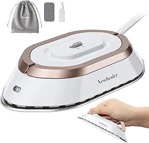Newbealer Travel Iron with Dual Voltage - 120V/220V Lightweight Dry for Clothes (No Steam), Non-S... | Amazon (US)