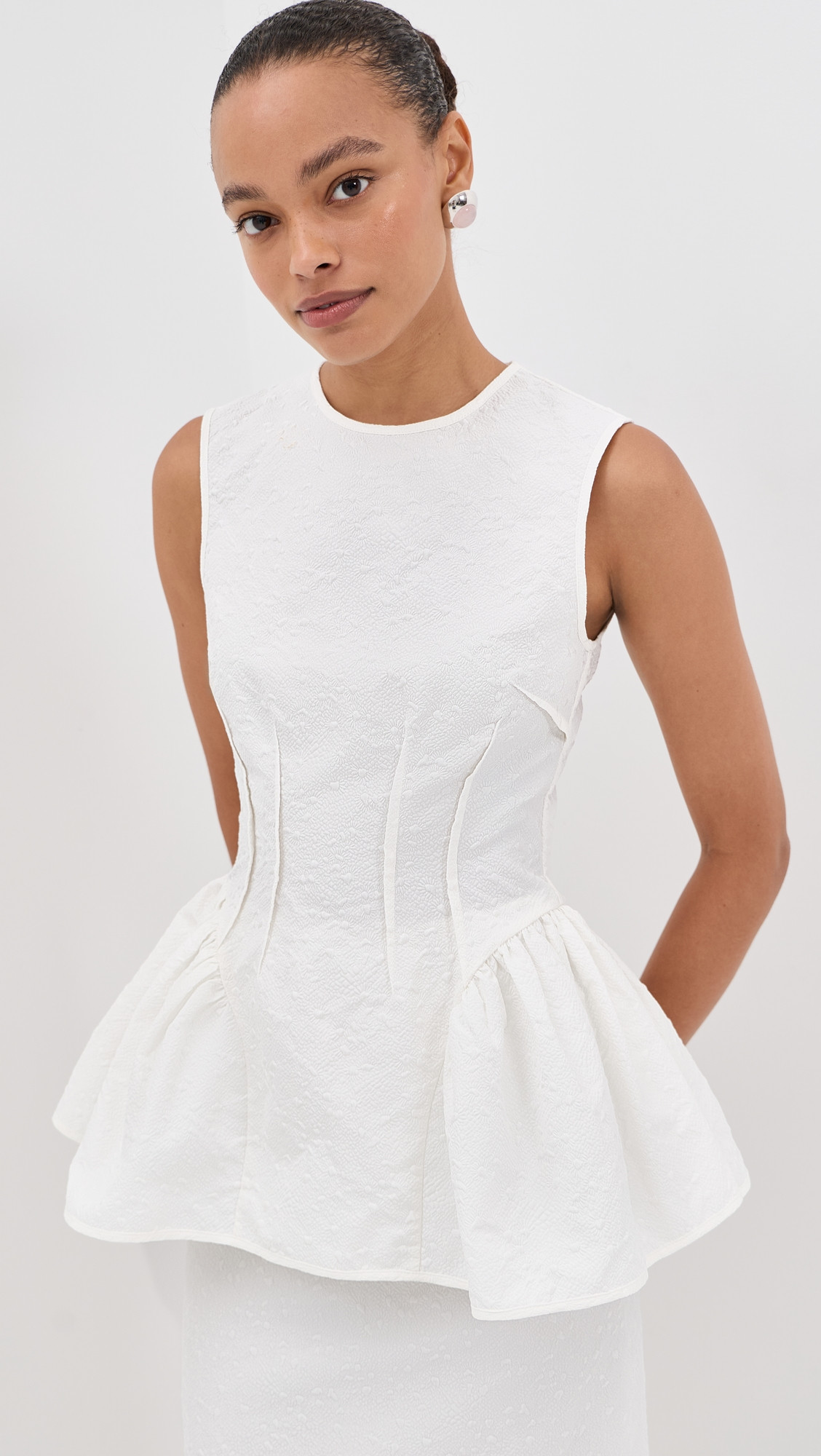 Cecilie Bahnsen Daimi Top White 10 | Shopbop