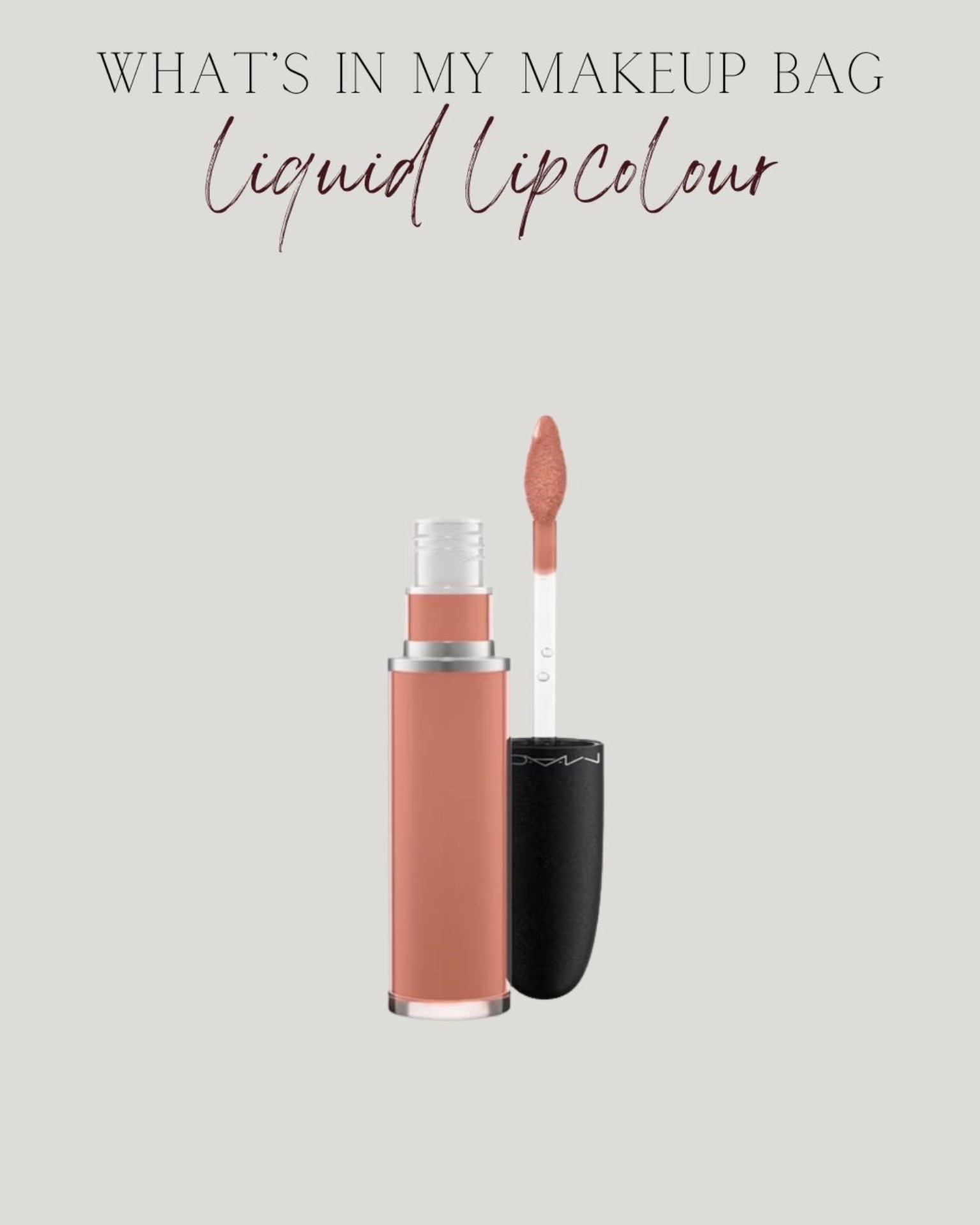 Mac liquid lipcolour in lady be good 

#LTKbeauty #LTKuk