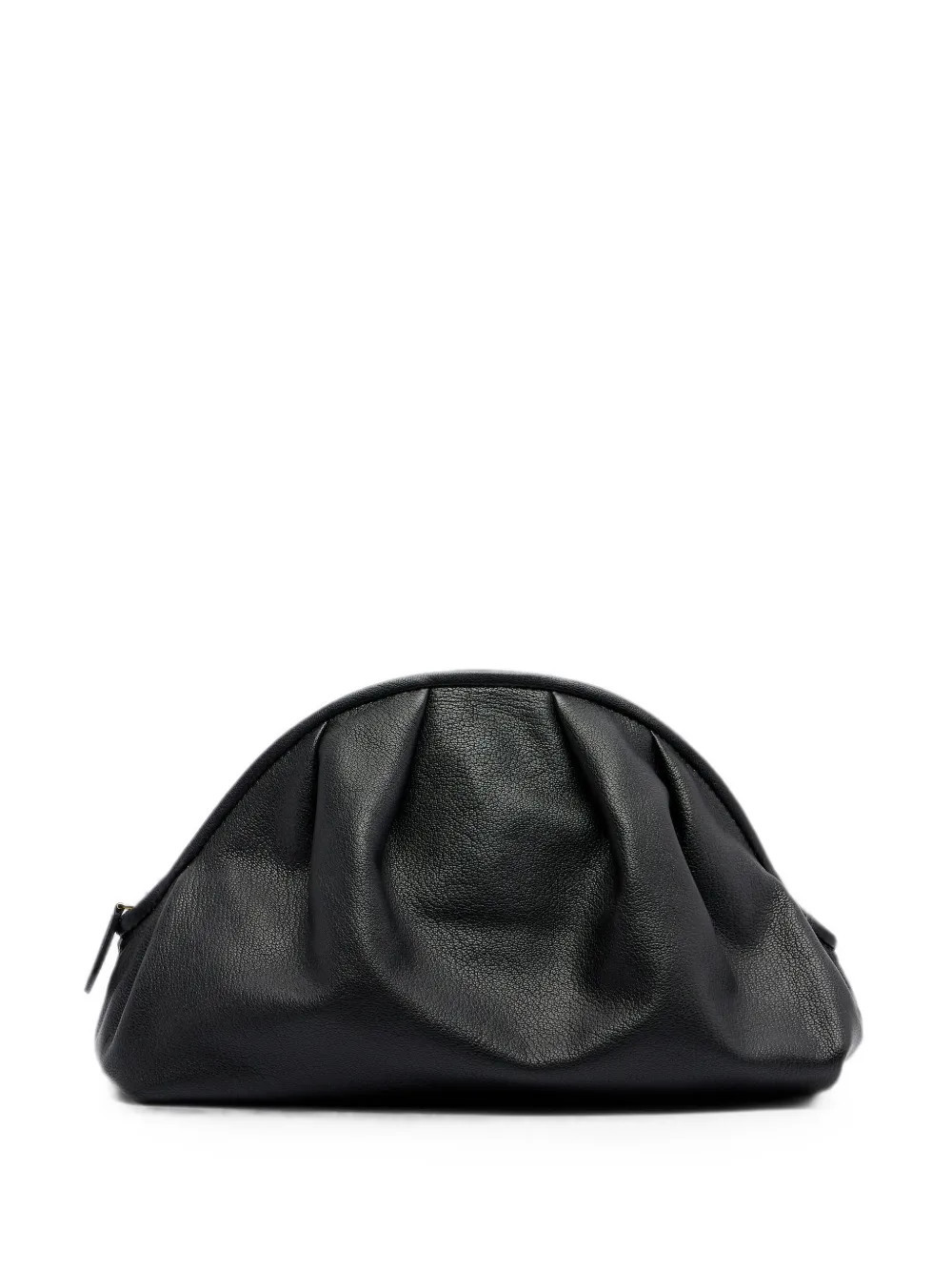 The Row Charlotte grain-leather clutch bag - Black | Farfetch Global