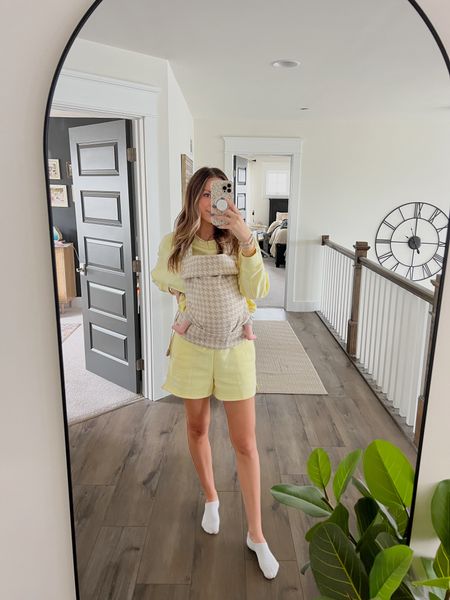 Nothing like a matching set to make you feel put together 👏🏼💛 I did a small in sweatshirt and shorts 

#LTKxTarget #LTKfindsunder50 #LTKstyletip