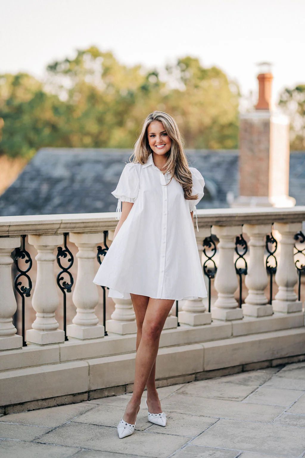 Stevie Mini Dress - White | cocolillys