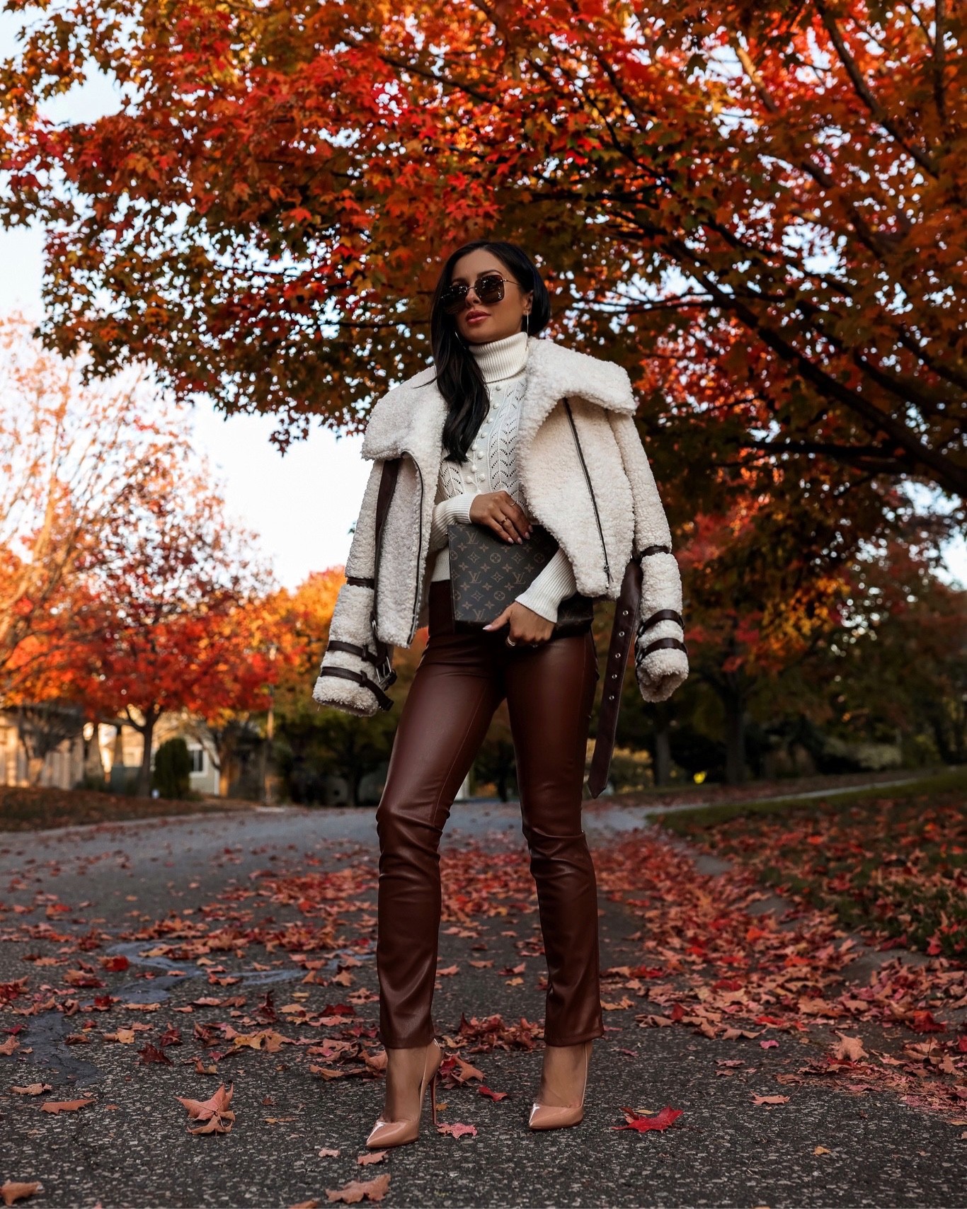 Fall outfit ideas
Favorite tularosa shearling jacket is back in stock and available in new colors
Mother faux leather pants on sale at Shopbop 
Tularosa white sweater 



#LTKstyletip #LTKsalealert #LTKSeasonal