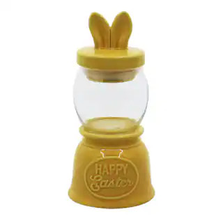 7.5" Yellow Bunny Glass & Ceramic Candy Container by Ashland® | Michaels Stores