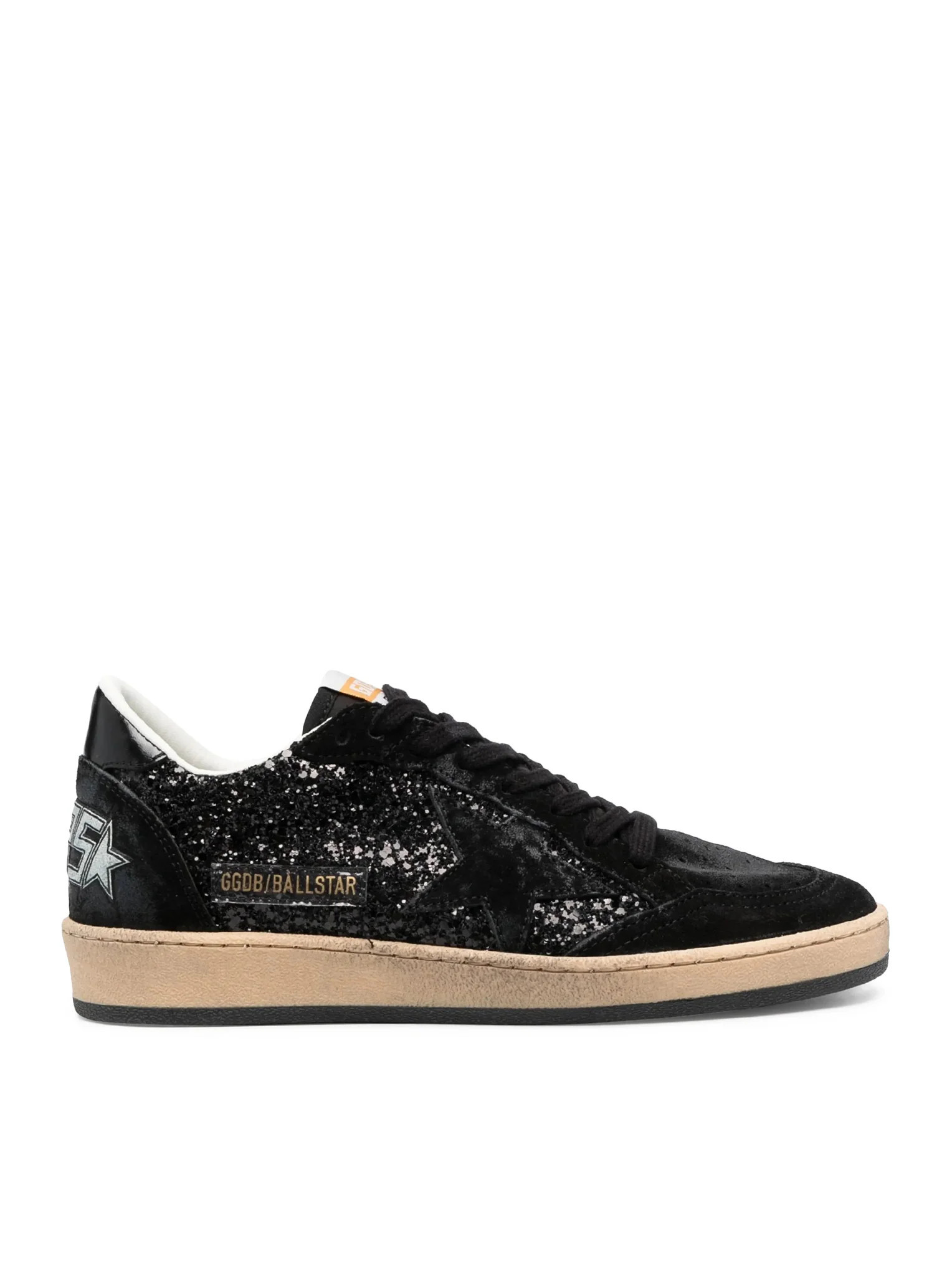 SNEAKERS BALL-STAR IN SUEDE E GLITTER - Golden Goose Deluxe Brand - Woman | Suitnegozi INT