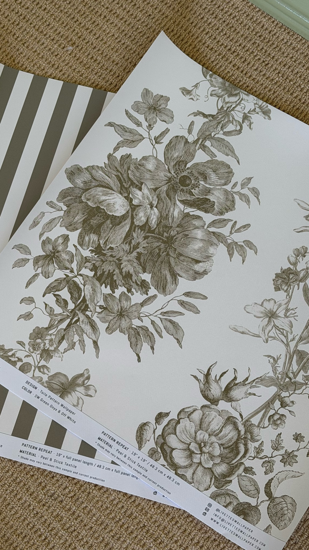 A wallpaper brand you can color match to any Sherwin-Williams paint color! They have beautiful patterns and both traditional pasted wallpaper or peel-and-stick. Be sure to save! 

#LTKHome