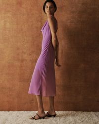 Women's Cowl Neck Slip Midi Dress | Women's New Arrivals | Abercrombie.com | Abercrombie & Fitch (UK)